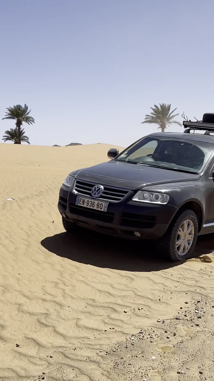 The vehicle used by David and Maribeth de Montaigne during the first journey through Morocco