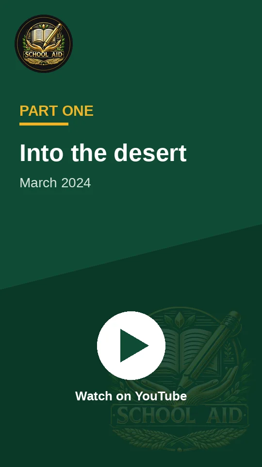 Part one: into the desert, March 2024