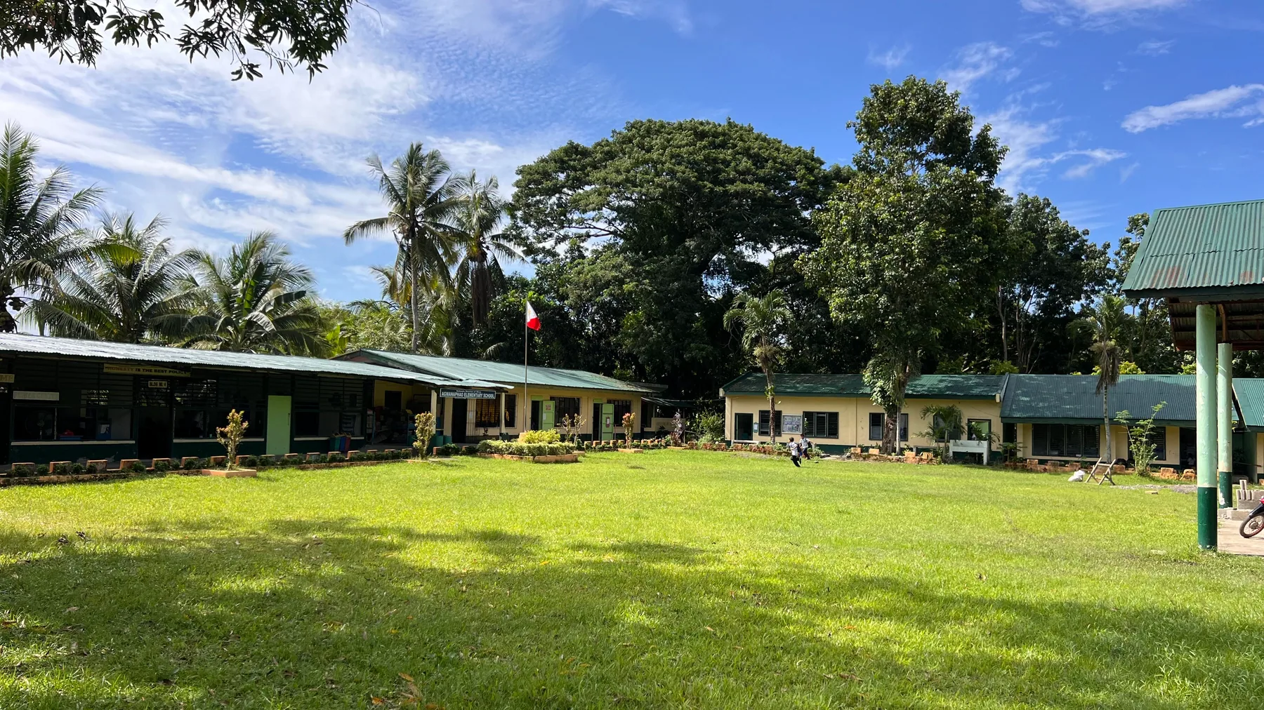 A school campus visited during the August 2026 programme follow-up in Iloilo